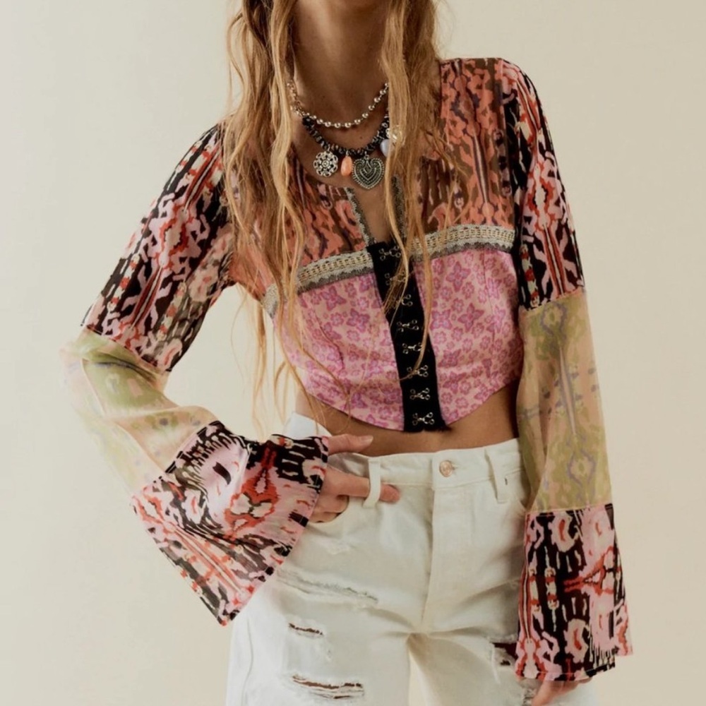Free people walk this way blouse